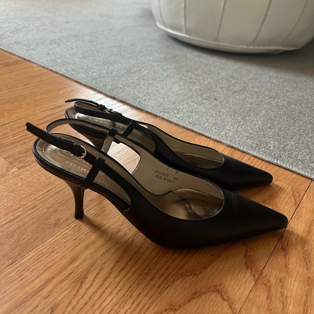 Coach leather heels